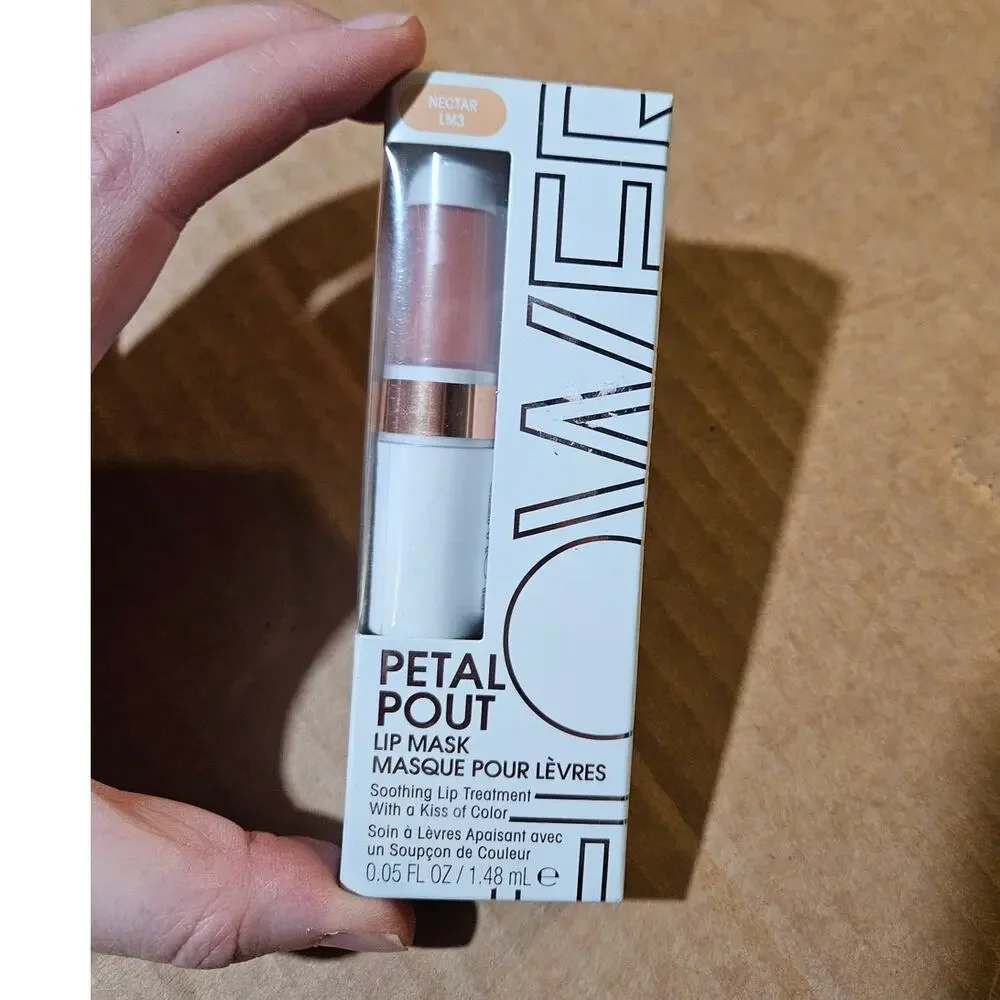 Flower Beauty Petal Pout Lip Mask NECTAR LM3 ~ Tinted Soothing Lip Treatment